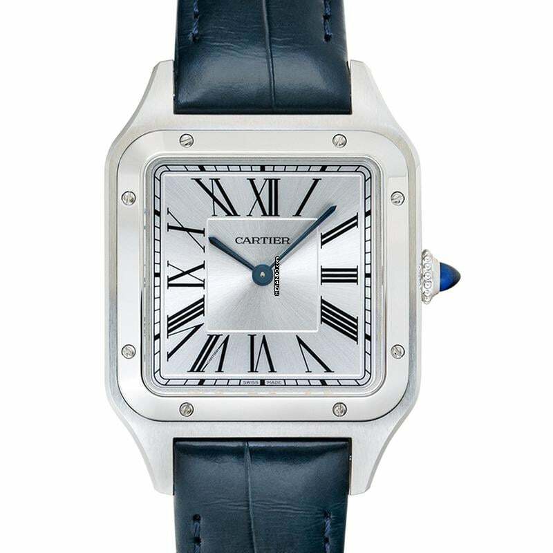 Cartier Santos Dumont WSSA0032 - Santos-Dumont XL Model Manual-Winding Silver Dial Men's Watch </h1>