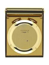 Thumbnail von Jaeger-LeCoultre Memovox Gents rectangular Travel Clock Pocket Watch Memovox Alarm and small Desk Clock </h1>