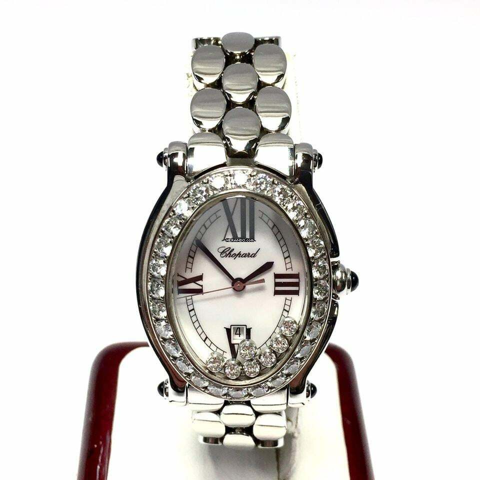 Chopard Happy Sport Quartz 30mm Steel ~2.5TCW Diamond Watch </h1>