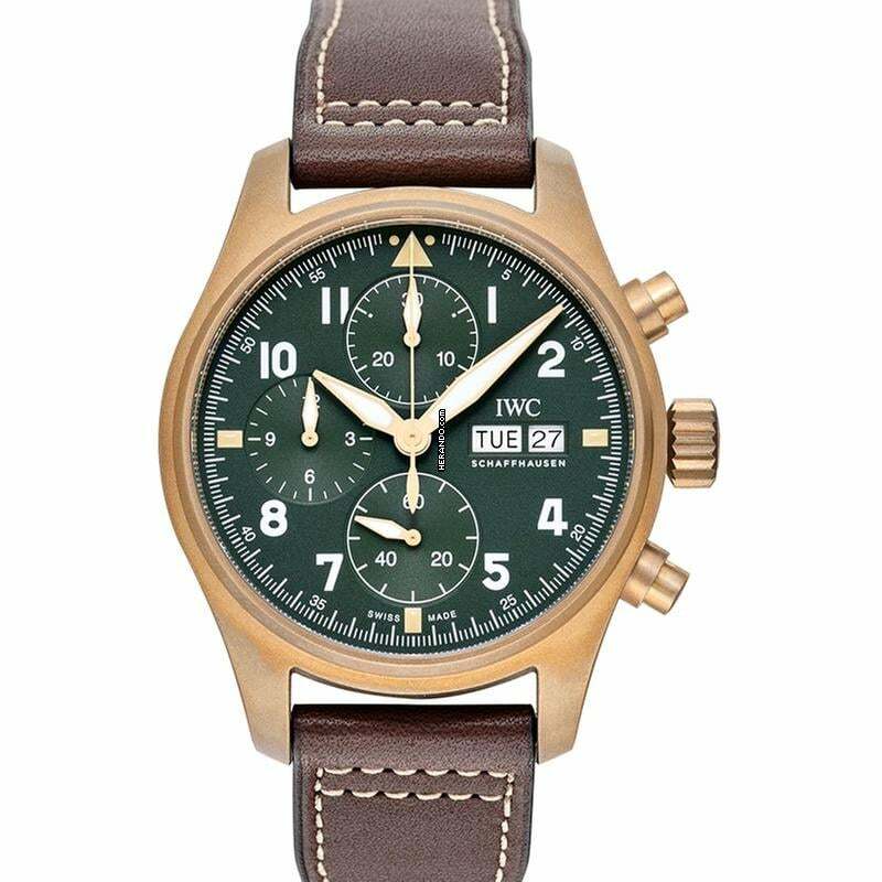 IWC Fliegeruhr Spitfire Chronograph IW387902 - Pilot’s Watch Chronograph Spitfire Automatic Green Dial Men's Watch </h1>
