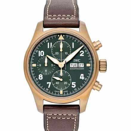  IWC Fliegeruhr Spitfire Chronograph IW387902 - Pilot’s Watch Chronograph Spitfire Automatic Green Dial Men's Watch </h1> 