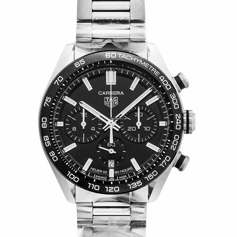 TAG Heuer Carrera CBN2A1B.BA0643 - Carrera Automatic Black Dial Stainless Steel Men's Watch </h1>