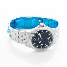 Thumbnail von Sinn 556 556.014 - 556 A Black Dial Stainless Steel Fine Link 38.5mm </h1>