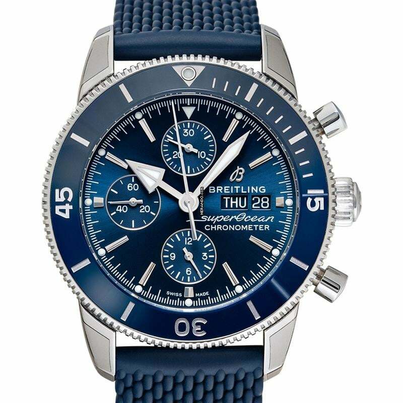 Breitling Superocean Heritage II Chronograph A13313161C1S1 - Superocean Heritage II Chronograph Automatic Blue Dial Men's Watch </h1>