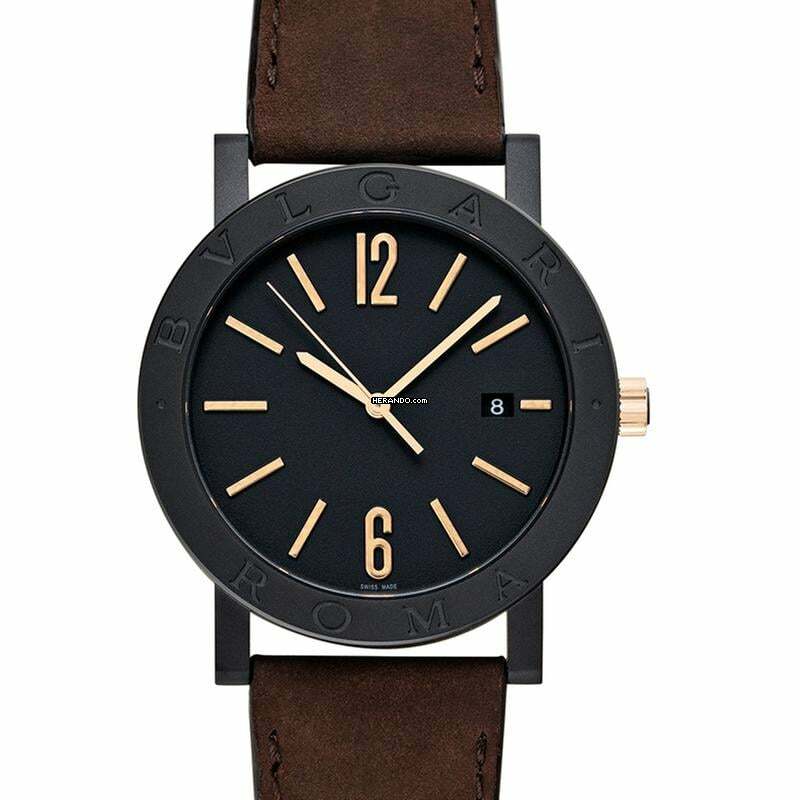Bulgari Bulgari 103219 - Bvlgari Roma Watch Automatic Black DIal Unisex Watch </h1>