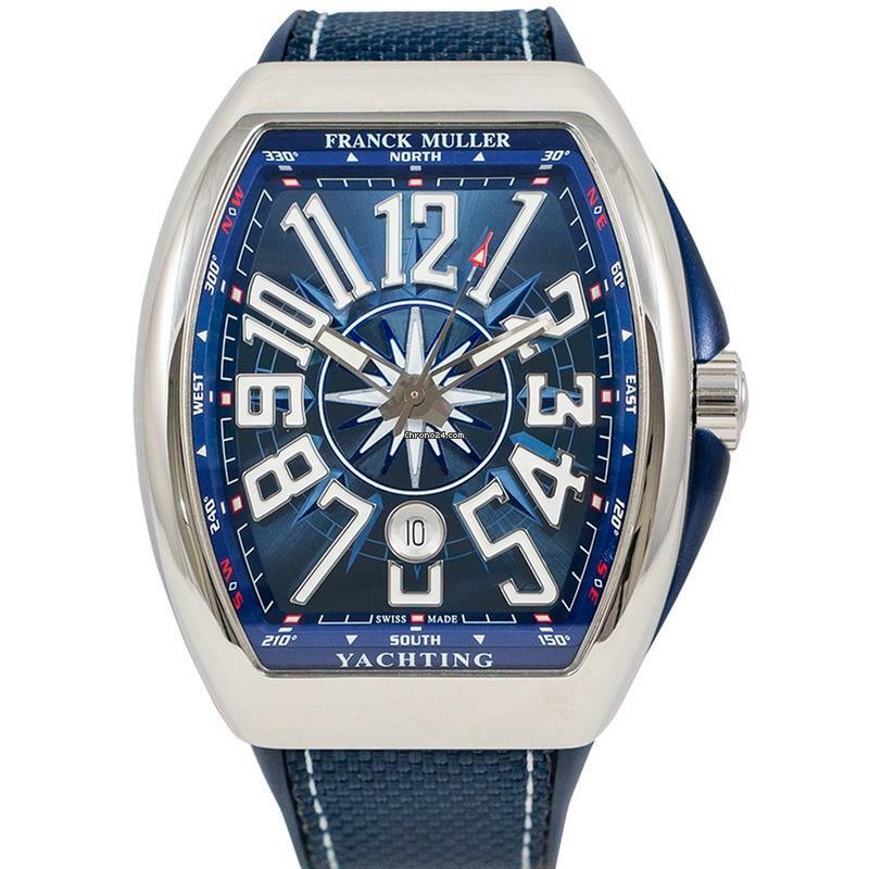 Franck Muller Vanguard V 45 SC DT AC YACHT (BL) - VANGUARD Automatic blue Dial Stainless Steel Men's Watch </h1>