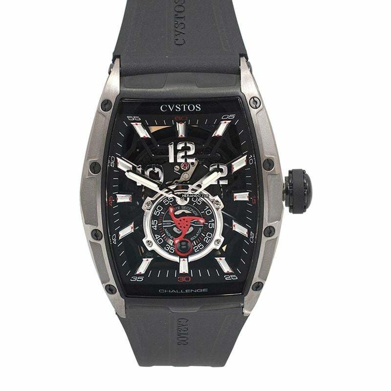 Cvstos CVT-JET2-PS-TTBKTT_102 - HMS Automatic skeleton Dial Titanium Men's Watch </h1>