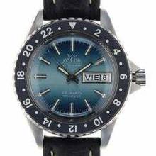 Thumbnail von Oscar Gents Automatic Wristwatch 25 Jewel Automatic with bi-directional 24 – hour Bezel </h1>