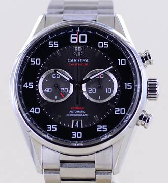  TAG Heuer Carrera Calibre 36 Chronograph Flyback black Calibre 36 El Primero Steel Glasboden </h1> 