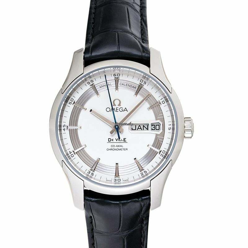 Omega De Ville Hour Vision 431.33.41.22.02.001 - De Ville Hour Vision Co-Axial Annual Calendar 41 mm Automatic Silver </h1>