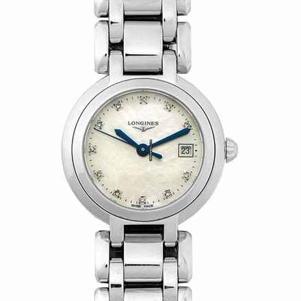  Longines PrimaLuna L81104876 - PrimaLuna Quartz White Mother of Pearl Dial Diamond Ladies Watch </h1> 