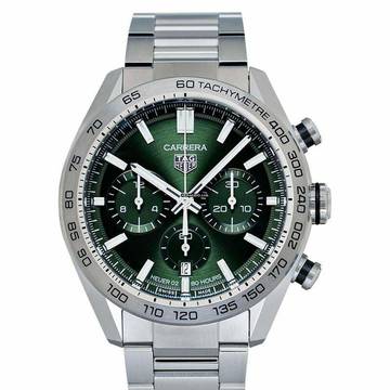  TAG Heuer Carrera CBN2A10.BA0643 - Carrera Calibre Heuer 02 Automatic Green Dial Men's Watch </h1> 