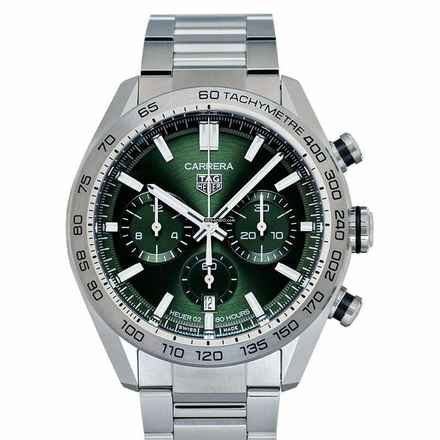  TAG Heuer Carrera CBN2A10.BA0643 - Carrera Calibre Heuer 02 Automatic Green Dial Men's Watch </h1> 