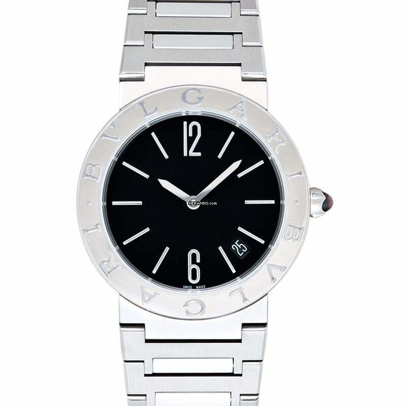Bulgari Bulgari 102922 - Bvlgari Quartz Black Dial Ladies Watch </h1>