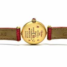 Thumbnail von Cartier Vermeil COLISÈE Quartz GoldPlated DIAMONDS & RED RUBIES  Watch </h1>
