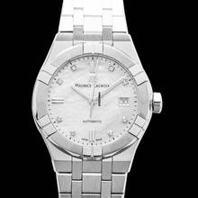 Thumbnail von Maurice Lacroix AIKON AI6007-SS002-170-1 - Aikon Automatic White Mother Of Pearl Dial Diamond Indexes Ladies Wat </h1>