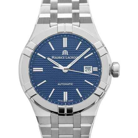  Maurice Lacroix AIKON AI6008-SS002-430-1 - Aikon Automatic Blue Dial Steel Men's Watch </h1> 