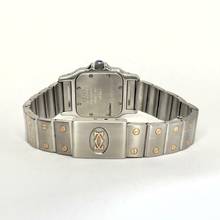 Thumbnail von Cartier Santos Galbée 24mm Quartz 2 Tone 0.69TCW Diamond Watch </h1>