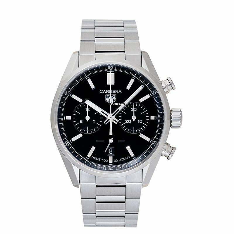 TAG Heuer Carrera CBN2010.BA0642 - Carrera Automatic Black Dial Stainless Steel Men's Watch </h1>