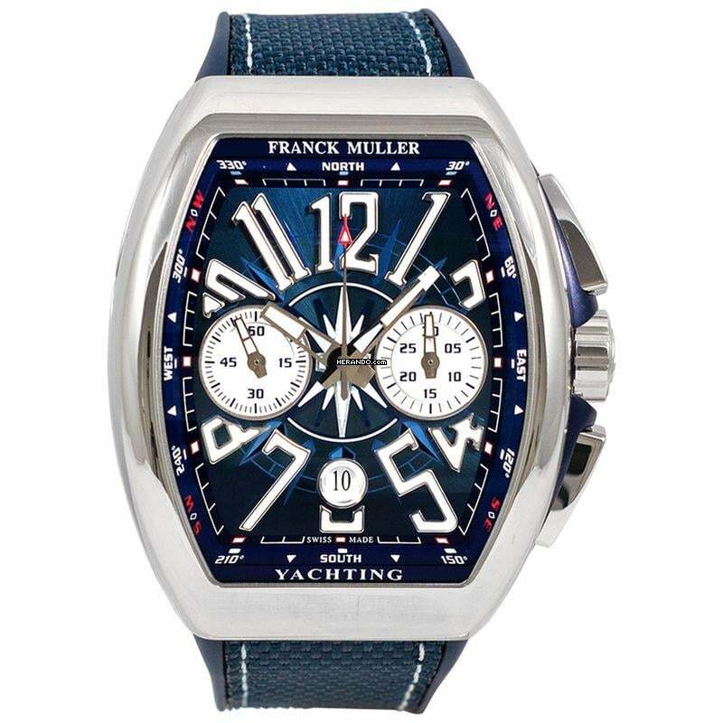 Franck Muller Vanguard V 45 CC DT AC YACHT (BL) - VANGUARD Automatic Blue Dial Stainless Steel Men's Watch </h1>