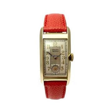  Gruen Precision Vintage Uhr 14 Karat Gelbgold </h1> 