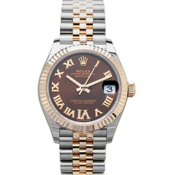  Rolex Datejust 31 278271-0004 - Datejust 31 Automatic Chocolate Diamond Dial 18kt Everose Gold Jubilee Ladie </h1> 