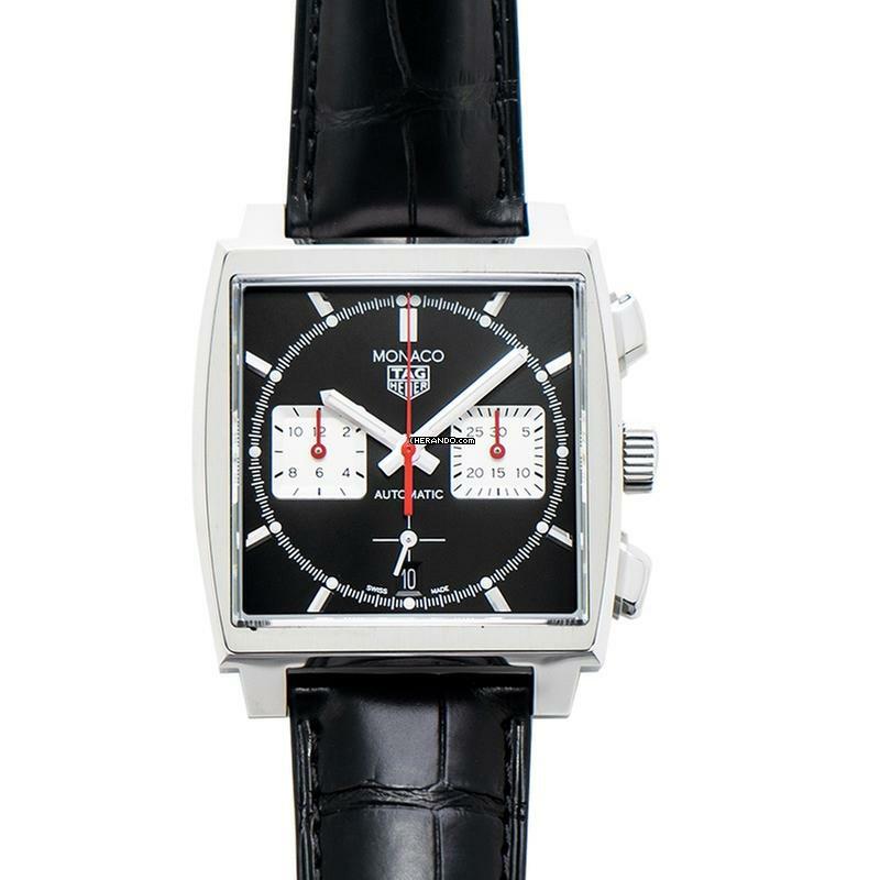 TAG Heuer Monaco CBL2113.FC6177 - Monaco Automatic Black Dial Steel Men's Watch </h1>