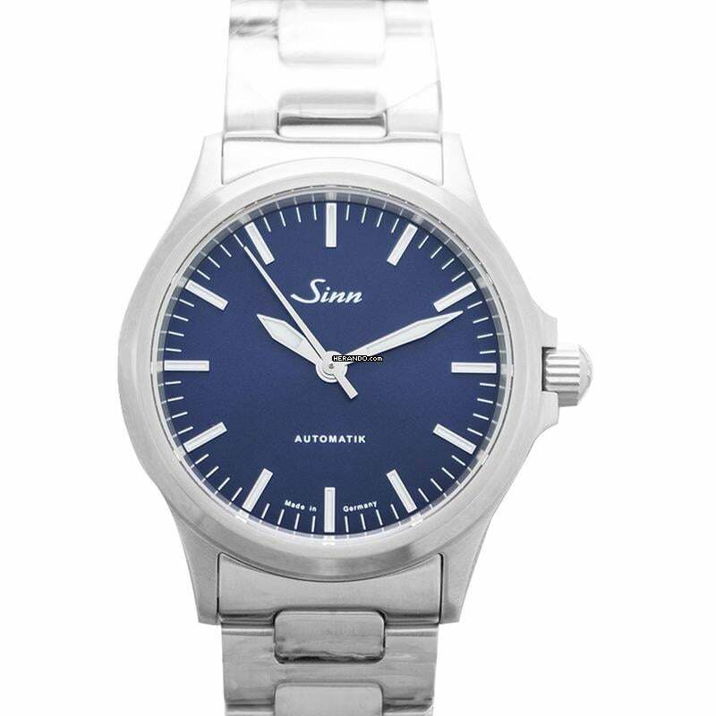 Sinn 556 556.0104 - Series 556 I B Instrument Sporty Elegant Blue Dial Solid Two-Link Stainless Ste </h1>