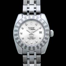 Thumbnail von Tudor Classic 22010-0009 - Classic 28 Automatic Silver Dial Diamond Ladies Watch </h1>