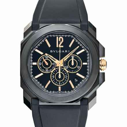  Bulgari Octo 102630 - Octo Automatic Black Dial Stainless Steel Men's Watch </h1> 