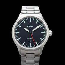 Thumbnail von Sinn 836.010 - Series 836 Black Dial Solid Two-Link Stainless Steel Watch 43mm </h1>