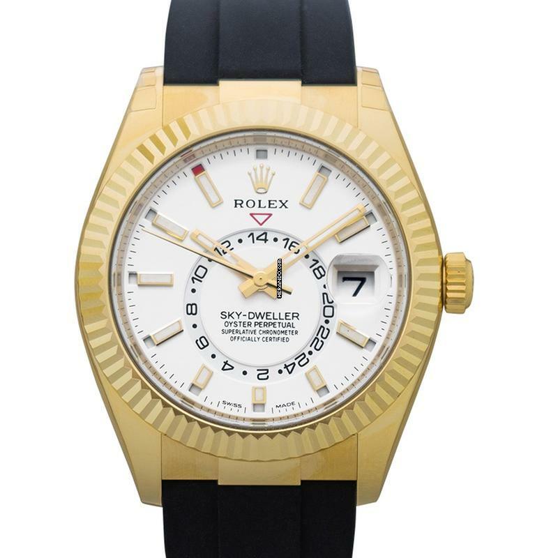 Rolex Sky-Dweller 326238-0006 - Sky Dweller Automatic White Dial 18k Yellow Gold Men's Watch </h1>