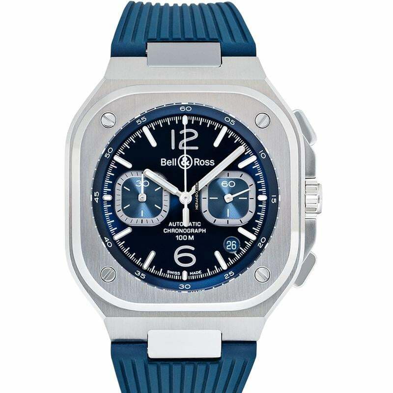 Bell & Ross BR 05 BR05C-BU-ST/SRB - Instruments Br 05 Chrono Blue Steel Men's Watch </h1>