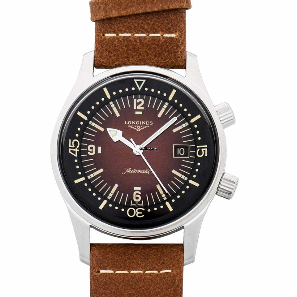 Longines Heritage L37744602 - Longines Heritage Automatic Brown Dial Stainless Steel Men's Watch </h1>