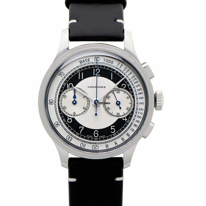 Longines Heritage L28304930 - Heritage Classic Chronograph Automatic Silver Dial Men's Watch </h1>