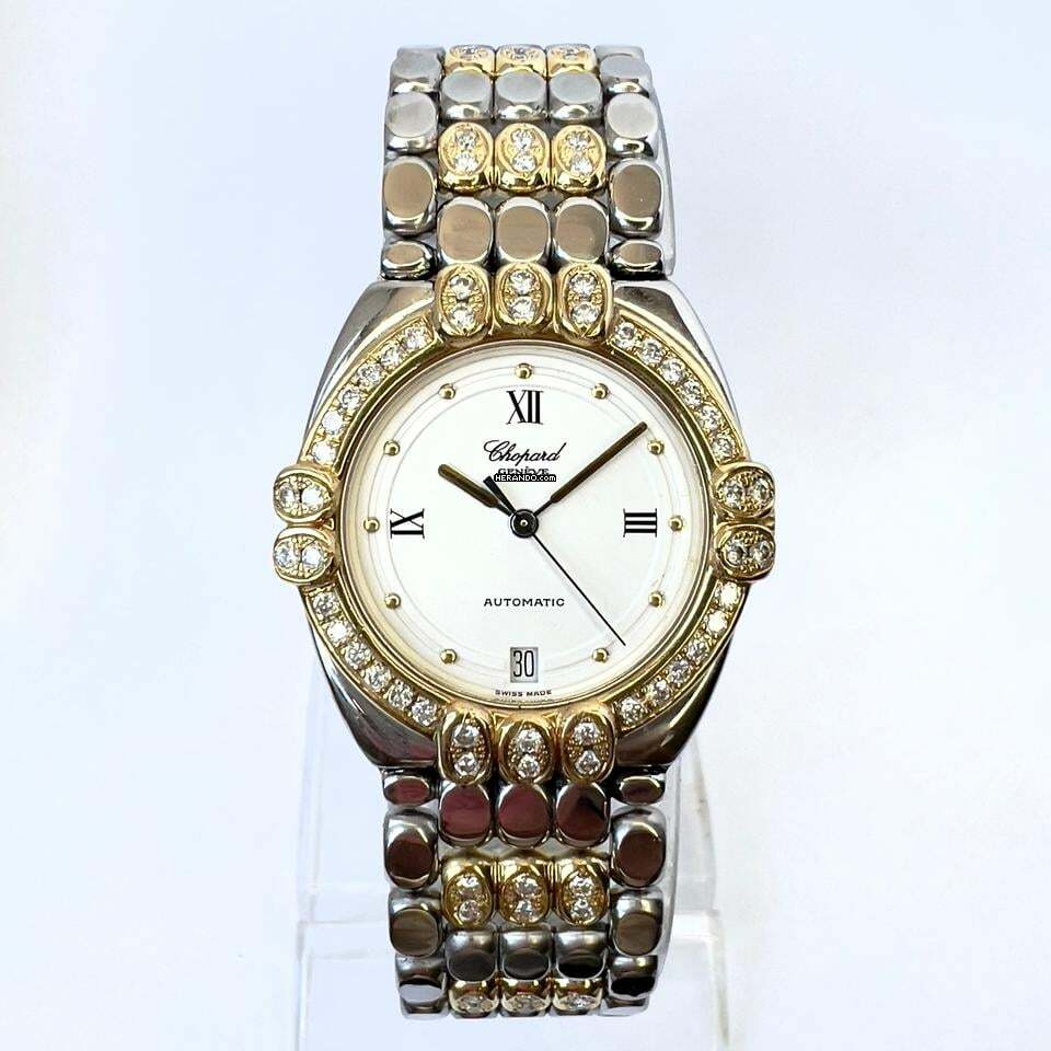 Chopard Gstaad Automatic 32mm 2 Tone 1.92TCW Diamond Watch </h1>