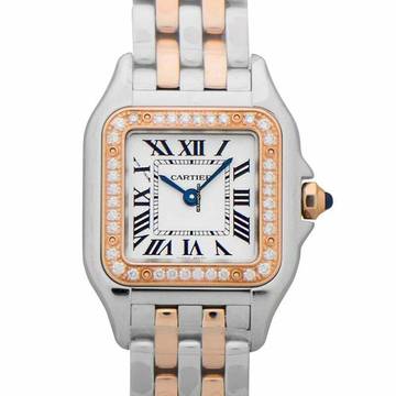  Cartier Panthère W3PN0006 - Panthère de Cartier Quartz Silver Dial Rose Gold Ladies Watch </h1> 
