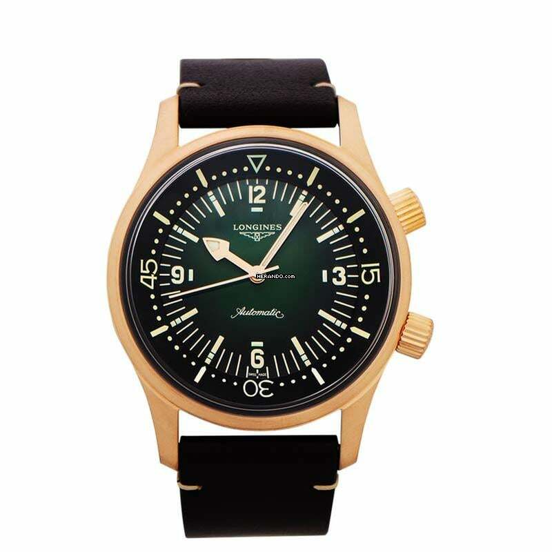 Longines Legend Diver L37741502 - Heritage Legend Diver Green Dial Bronze Titanium Men's Watch </h1>