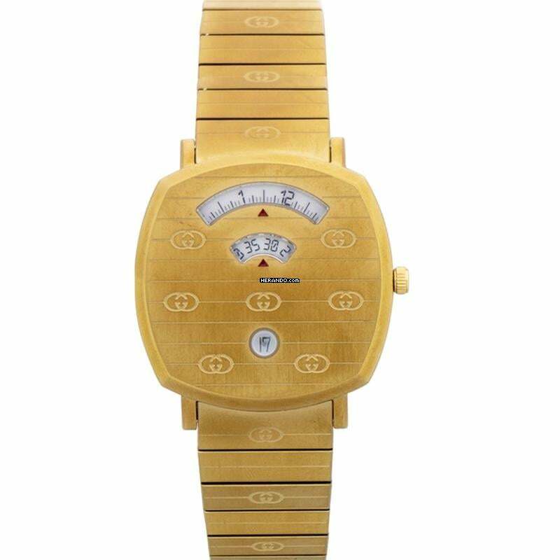 Gucci YA157409 - Grip Quartz Gold-Tone Dial Unisex Watch </h1>