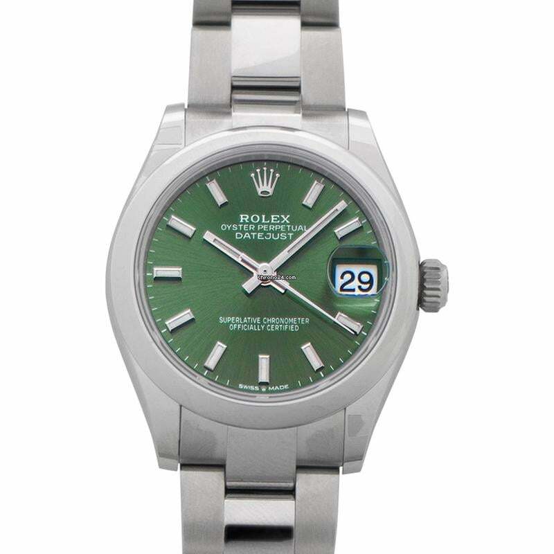 Rolex Datejust 31 278240-0011 - Datejust 31 Stainless Steel Automatic Green Dial Ladies Watch </h1>