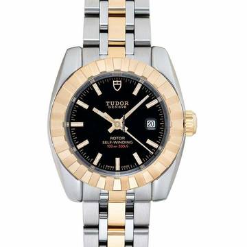  Tudor Classic 22013-0003 - Tudor Classic Automatic Black Dial Stainless Steel Ladies Watch </h1> 