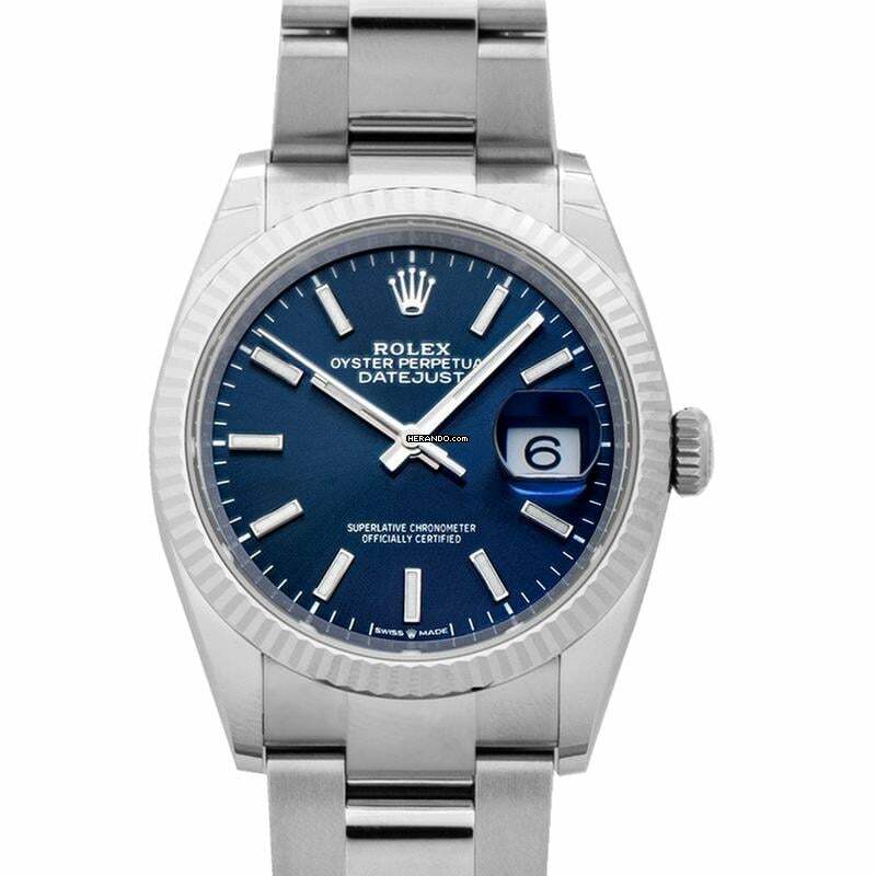 Rolex Datejust 36 126234-0018 - Datejust 36 Automatic Blue Dial Oyster Ladies Watch </h1>