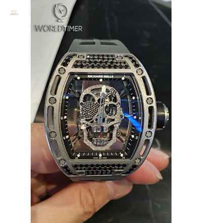Richard Mille [LIMITED 1 PIECE] RM 52-01 Skull White Gold Tourbillon