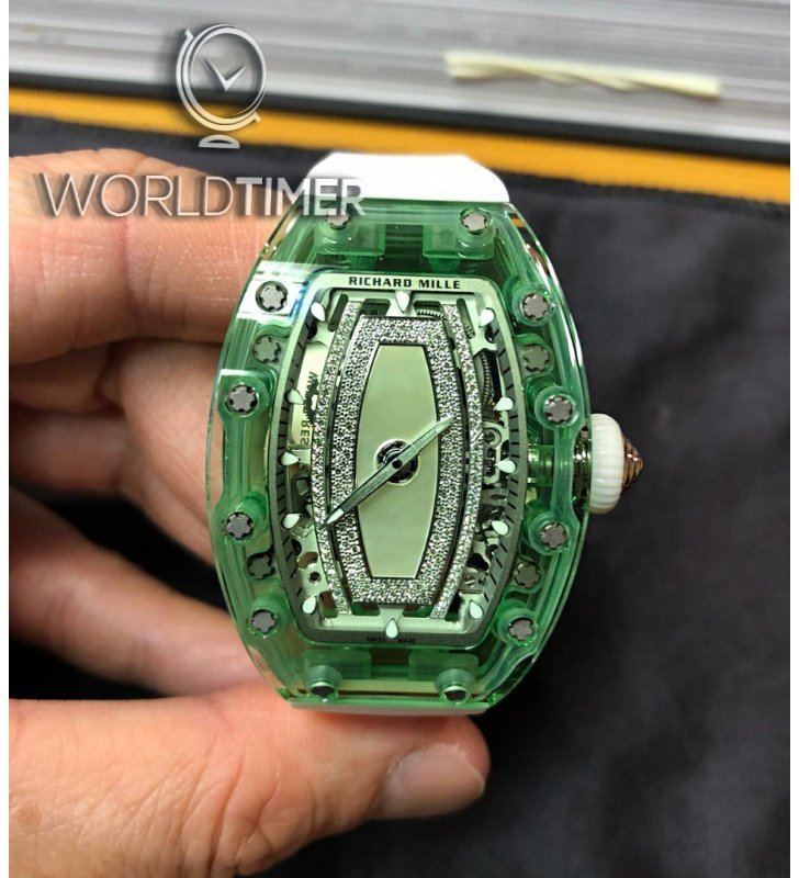Richard Mille [NEW] RM 07-02 Green Sapphire Automatic Ladies Watch