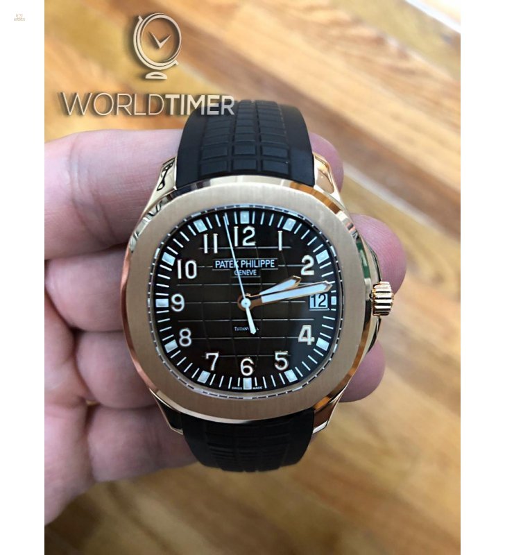 Patek Philippe "Tiffany & Co." [2014 USED] 5167R Aquanaut Brown Dial Rose Gold Rare Watch
