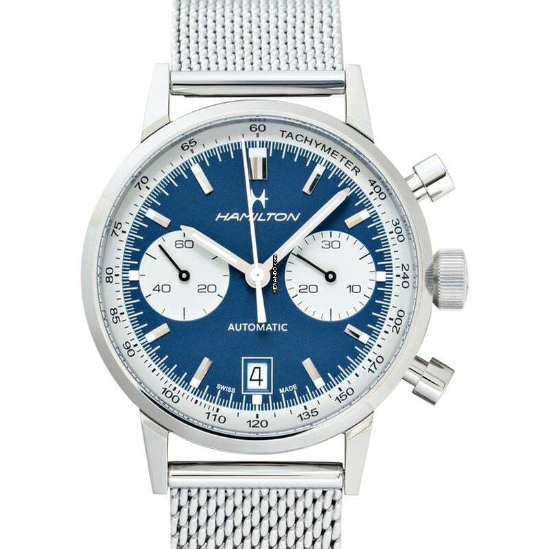Hamilton Intra-Matic H38416141 - American Classic Intra-matic Auto Chrono Blue Dial Men's Watch </h1>