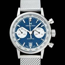 Thumbnail von Hamilton Intra-Matic H38416141 - American Classic Intra-matic Auto Chrono Blue Dial Men's Watch </h1>