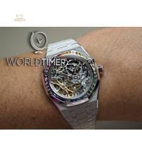 Thumbnail von Audemars Piguet [NEW] Frosted Gold “Snow Rainbow” Double Balance Wheel Openworked 15468BC