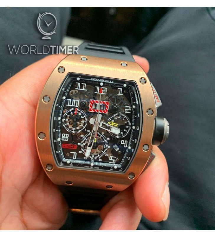 Richard Mille [2012 MINT] RM 011 Rose Gold Automatic Watch