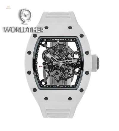 Richard Mille [NEW] RM 055 Bubba Watson White Manual Winding Ceramic Watch